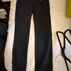 NYDJ Black Straight Leg Jeans